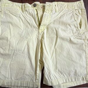 American Eagle Outfitters Yellow Flat Front Shorts